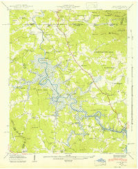 Ivylog Georgia Historical topographic map, 1:24000 scale, 7.5 X 7.5 Minute, Year 1942