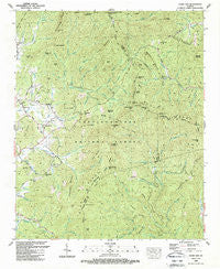 Jacks Gap Georgia Historical topographic map, 1:24000 scale, 7.5 X 7.5 Minute, Year 1988