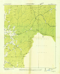 Jacks Gap Georgia Historical topographic map, 1:24000 scale, 7.5 X 7.5 Minute, Year 1935