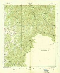 Jacks Gap Georgia Historical topographic map, 1:24000 scale, 7.5 X 7.5 Minute, Year 1938