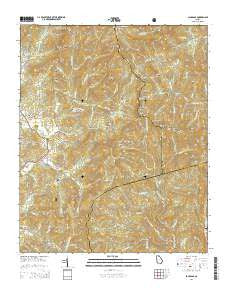 Jacks Gap Georgia Current topographic map, 1:24000 scale, 7.5 X 7.5 Minute, Year 2014