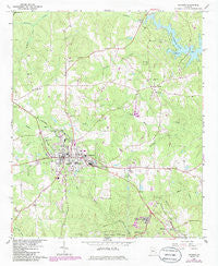 Jackson Georgia Historical topographic map, 1:24000 scale, 7.5 X 7.5 Minute, Year 1964