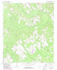 Jacksonville NE Georgia Historical topographic map, 1:24000 scale, 7.5 X 7.5 Minute, Year 1971