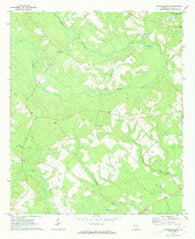 Jacksonville NE Georgia Historical topographic map, 1:24000 scale, 7.5 X 7.5 Minute, Year 1971