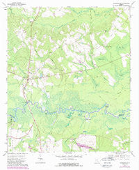 Jacksonville Georgia Historical topographic map, 1:24000 scale, 7.5 X 7.5 Minute, Year 1972