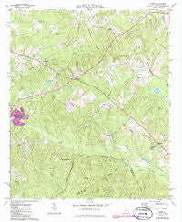 James Georgia Historical topographic map, 1:24000 scale, 7.5 X 7.5 Minute, Year 1973