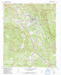 Jasper Georgia Historical topographic map, 1:24000 scale, 7.5 X 7.5 Minute, Year 1992