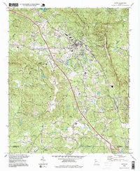 Jasper Georgia Historical topographic map, 1:24000 scale, 7.5 X 7.5 Minute, Year 1997
