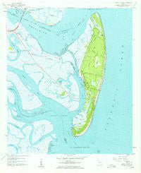 Jekyll Island Georgia Historical topographic map, 1:24000 scale, 7.5 X 7.5 Minute, Year 1957