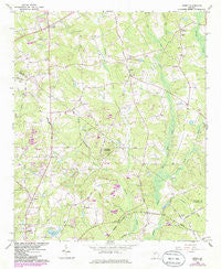 Jersey Georgia Historical topographic map, 1:24000 scale, 7.5 X 7.5 Minute, Year 1964