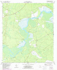 Jerusalem Georgia Historical topographic map, 1:24000 scale, 7.5 X 7.5 Minute, Year 1978