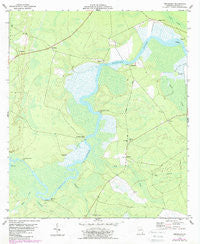 Jerusalem Georgia Historical topographic map, 1:24000 scale, 7.5 X 7.5 Minute, Year 1978