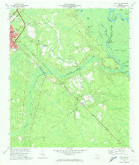 Jesup East Georgia Historical topographic map, 1:24000 scale, 7.5 X 7.5 Minute, Year 1970