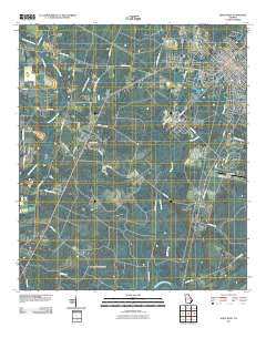 Jesup West Georgia Historical topographic map, 1:24000 scale, 7.5 X 7.5 Minute, Year 2011