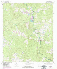 Jewell Georgia Historical topographic map, 1:24000 scale, 7.5 X 7.5 Minute, Year 1972