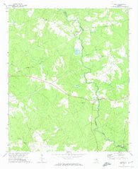 Jewell Georgia Historical topographic map, 1:24000 scale, 7.5 X 7.5 Minute, Year 1972