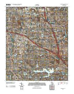 Jonesboro Georgia Historical topographic map, 1:24000 scale, 7.5 X 7.5 Minute, Year 2011