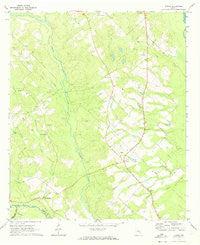 Jordan Georgia Historical topographic map, 1:24000 scale, 7.5 X 7.5 Minute, Year 1970