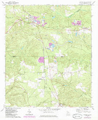 Junction City Georgia Historical topographic map, 1:24000 scale, 7.5 X 7.5 Minute, Year 1971