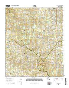 Kelleytown Georgia Current topographic map, 1:24000 scale, 7.5 X 7.5 Minute, Year 2014