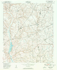 Kellys Pond Georgia Historical topographic map, 1:24000 scale, 7.5 X 7.5 Minute, Year 1950