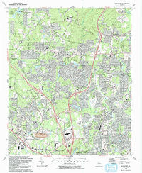 Kennesaw Georgia Historical topographic map, 1:24000 scale, 7.5 X 7.5 Minute, Year 1992