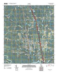 Kingsland Georgia Historical topographic map, 1:24000 scale, 7.5 X 7.5 Minute, Year 2011