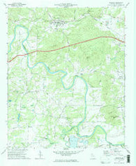 Kingston Georgia Historical topographic map, 1:24000 scale, 7.5 X 7.5 Minute, Year 1972