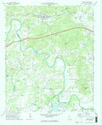 Kingston Georgia Historical topographic map, 1:24000 scale, 7.5 X 7.5 Minute, Year 1972