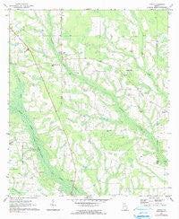 K'ville Georgia Historical topographic map, 1:24000 scale, 7.5 X 7.5 Minute, Year 1971