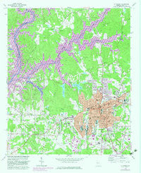 La Grange Georgia Historical topographic map, 1:24000 scale, 7.5 X 7.5 Minute, Year 1964
