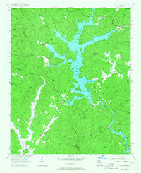 Lake Burton Georgia Historical topographic map, 1:24000 scale, 7.5 X 7.5 Minute, Year 1957