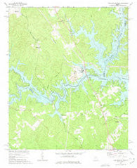 Lake Sinclair West Georgia Historical topographic map, 1:24000 scale, 7.5 X 7.5 Minute, Year 1972