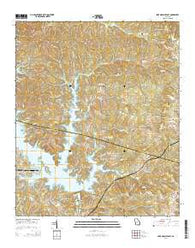 Lake Sinclair East Georgia Current topographic map, 1:24000 scale, 7.5 X 7.5 Minute, Year 2014
