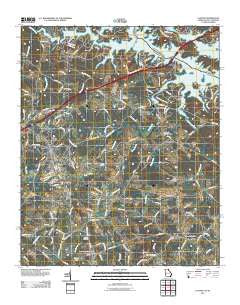 Lavonia Georgia Historical topographic map, 1:24000 scale, 7.5 X 7.5 Minute, Year 2011
