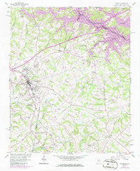 Lavonia Georgia Historical topographic map, 1:24000 scale, 7.5 X 7.5 Minute, Year 1985