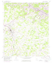 Lavonia Georgia Historical topographic map, 1:24000 scale, 7.5 X 7.5 Minute, Year 1959