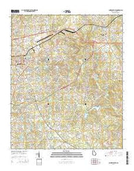 Lawrenceville Georgia Current topographic map, 1:24000 scale, 7.5 X 7.5 Minute, Year 2014
