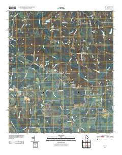 Lax Georgia Historical topographic map, 1:24000 scale, 7.5 X 7.5 Minute, Year 2011