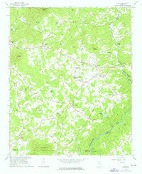 Leaf Georgia Historical topographic map, 1:24000 scale, 7.5 X 7.5 Minute, Year 1964