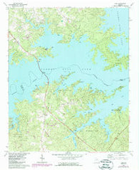 Leah Georgia Historical topographic map, 1:24000 scale, 7.5 X 7.5 Minute, Year 1971