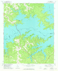 Leah Georgia Historical topographic map, 1:24000 scale, 7.5 X 7.5 Minute, Year 1971