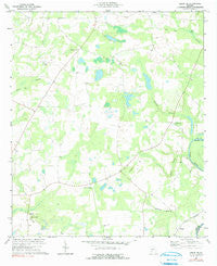 Leslie SE Georgia Historical topographic map, 1:24000 scale, 7.5 X 7.5 Minute, Year 1973