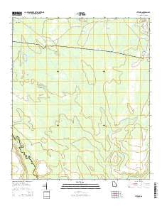 Letford Georgia Current topographic map, 1:24000 scale, 7.5 X 7.5 Minute, Year 2014