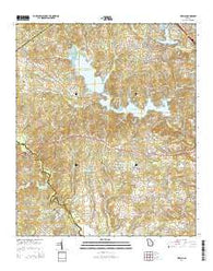 Lizella Georgia Current topographic map, 1:24000 scale, 7.5 X 7.5 Minute, Year 2014