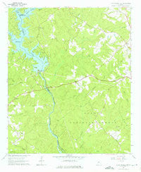 Lloyd Shoals Dam Georgia Historical topographic map, 1:24000 scale, 7.5 X 7.5 Minute, Year 1964