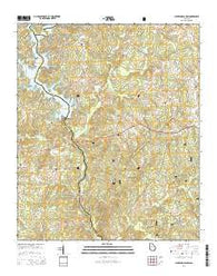 Lloyd Shoals Dam Georgia Current topographic map, 1:24000 scale, 7.5 X 7.5 Minute, Year 2014