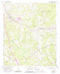 Locust Grove Georgia Historical topographic map, 1:24000 scale, 7.5 X 7.5 Minute, Year 1964