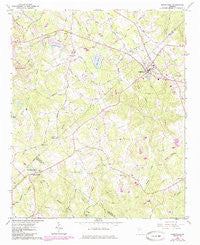 Loganville Georgia Historical topographic map, 1:24000 scale, 7.5 X 7.5 Minute, Year 1964