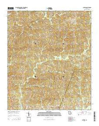 Logtown Georgia Current topographic map, 1:24000 scale, 7.5 X 7.5 Minute, Year 2014